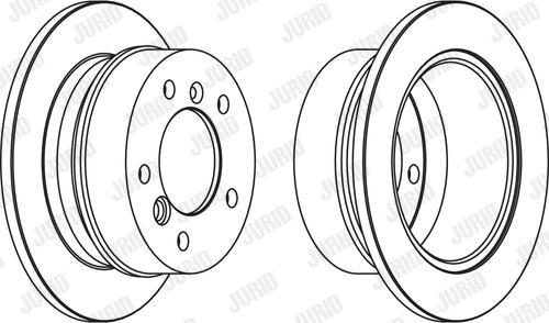 Jurid 567771J - Гальмівний диск autozip.com.ua