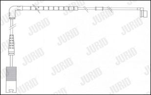 Jurid 581414 - Сигналізатор, знос гальмівних колодок autozip.com.ua