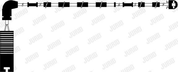 Jurid 581423 - Сигналізатор, знос гальмівних колодок autozip.com.ua
