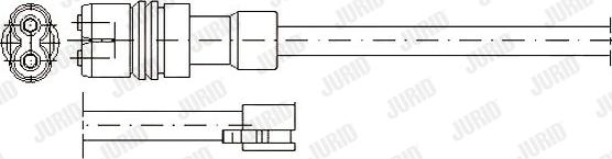 Jurid 581322 - Сигналізатор, знос гальмівних колодок autozip.com.ua