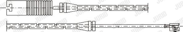 Jurid 581331 - Сигналізатор, знос гальмівних колодок autozip.com.ua