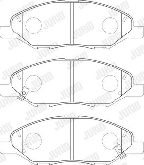 Jurid 574049J - Гальмівні колодки, дискові гальма autozip.com.ua