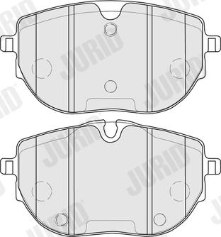 Jurid 574085J - Гальмівні колодки, дискові гальма autozip.com.ua