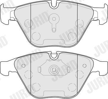 Jurid 574087J - Гальмівні колодки, дискові гальма autozip.com.ua