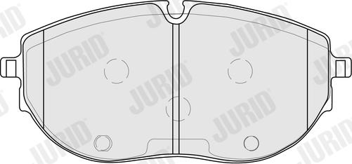 Jurid 574078J - Гальмівні колодки, дискові гальма autozip.com.ua