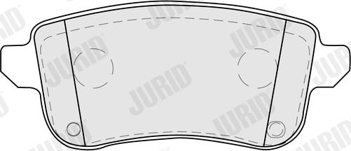 Jurid 574146J - Гальмівні колодки, дискові гальма autozip.com.ua