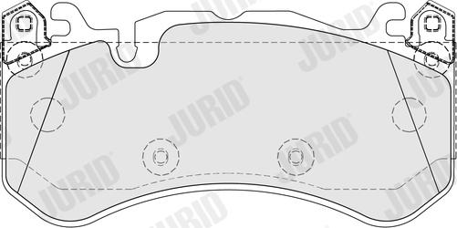 Jurid 574123J - Гальмівні колодки, дискові гальма autozip.com.ua