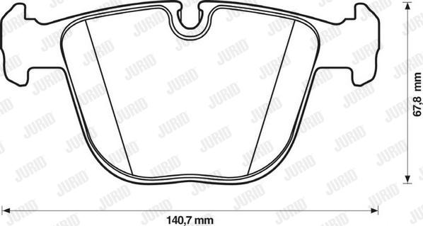 Jurid 571991J-AS - Гальмівні колодки, дискові гальма autozip.com.ua