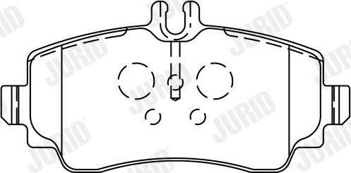 Jurid 571944J - Гальмівні колодки, дискові гальма autozip.com.ua