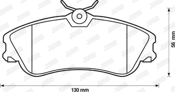 Jurid 571966J - Гальмівні колодки, дискові гальма autozip.com.ua