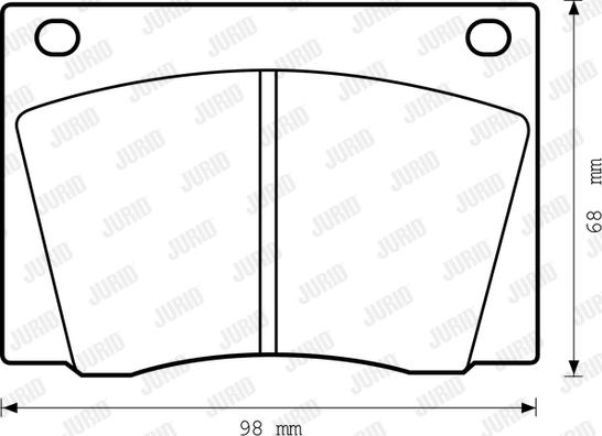 Jurid 571909J - Гальмівні колодки, дискові гальма autozip.com.ua