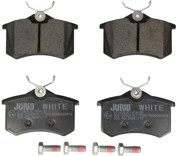 JURID 571906JC - Гальмівні колодки, дискові гальма autozip.com.ua