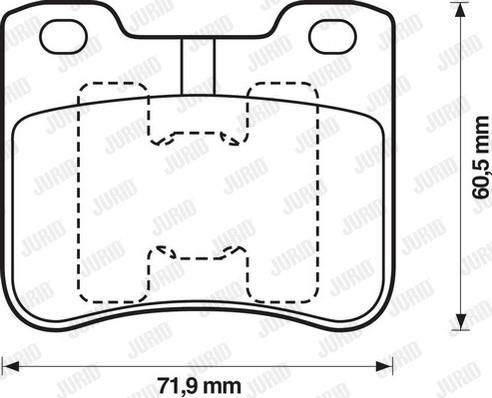 Jurid 571912J - Гальмівні колодки, дискові гальма autozip.com.ua