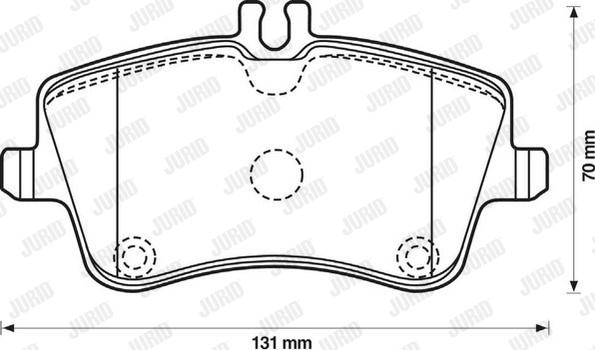 Jurid 571986J - Гальмівні колодки, дискові гальма autozip.com.ua