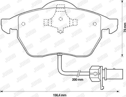 Jurid 571982J - Гальмівні колодки, дискові гальма autozip.com.ua