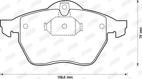 Jurid 571920J - Гальмівні колодки, дискові гальма autozip.com.ua