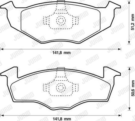 Jurid 571923D - Гальмівні колодки, дискові гальма autozip.com.ua