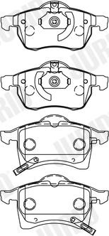 Jurid 571975J - Гальмівні колодки, дискові гальма autozip.com.ua