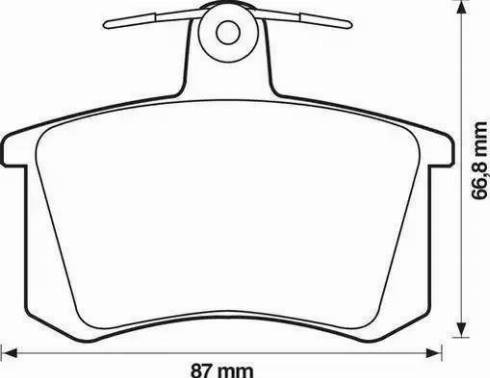 Delphi LP0451 - Гальмівні колодки, дискові гальма autozip.com.ua