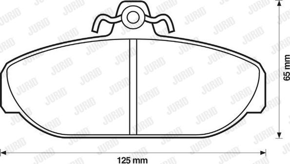 Jurid 571404D - Гальмівні колодки, дискові гальма autozip.com.ua