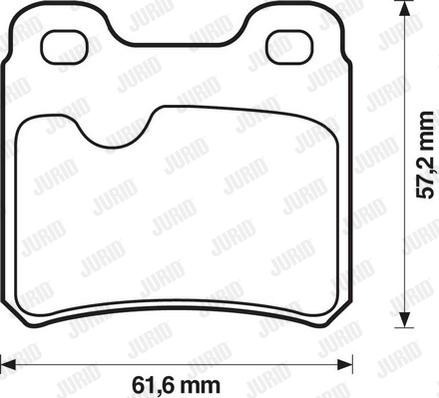 Jurid 571407D - Гальмівні колодки, дискові гальма autozip.com.ua