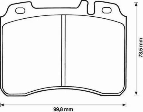 Jurid 571413J-AS - Гальмівні колодки, дискові гальма autozip.com.ua