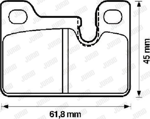 Jurid 571489J - Гальмівні колодки, дискові гальма autozip.com.ua