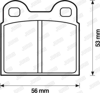 Jurid 571429J - Гальмівні колодки, дискові гальма autozip.com.ua