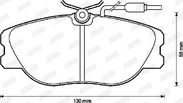 Jurid 571423J - Гальмівні колодки, дискові гальма autozip.com.ua