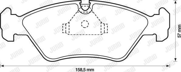 Jurid 571542J - Гальмівні колодки, дискові гальма autozip.com.ua