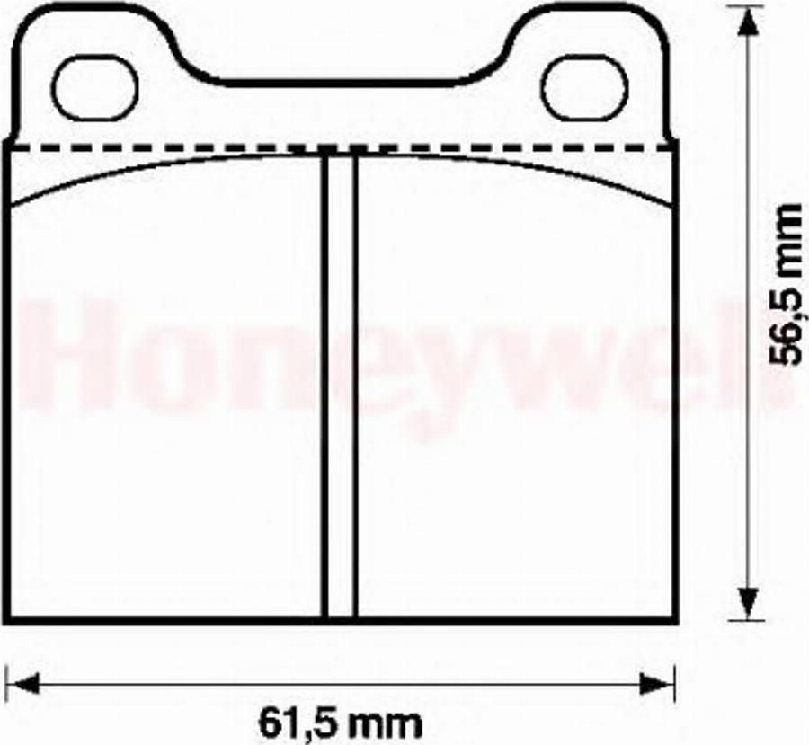 Jurid 571554JAS - Гальмівні колодки, дискові гальма autozip.com.ua