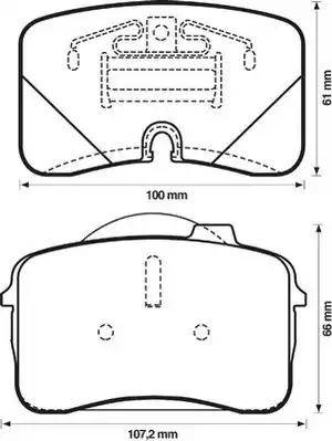 Jurid 571562J-AS - Гальмівні колодки, дискові гальма autozip.com.ua