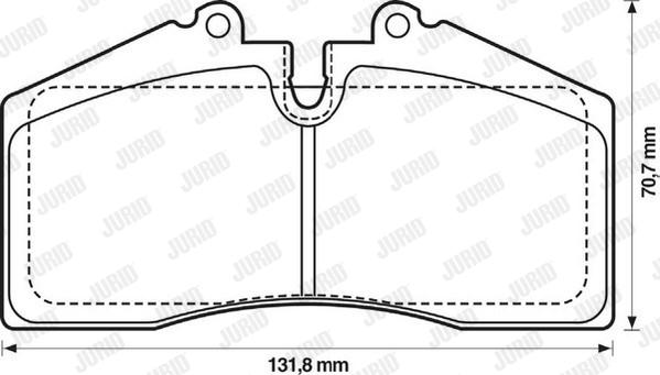 Jurid 571534J - Гальмівні колодки, дискові гальма autozip.com.ua