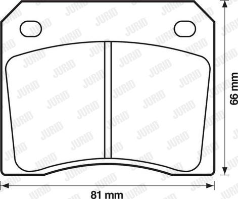 Jurid 571532D - Гальмівні колодки, дискові гальма autozip.com.ua