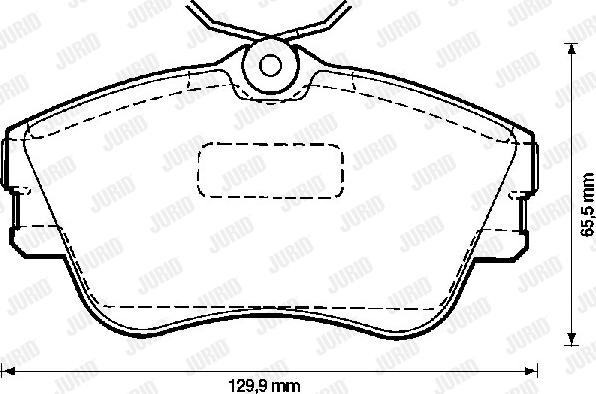 Jurid 571847D - Гальмівні колодки, дискові гальма autozip.com.ua