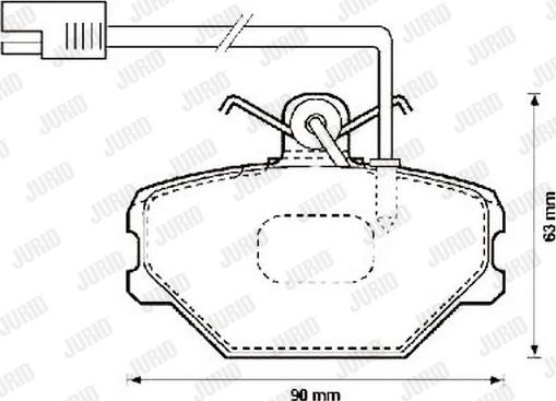 Jurid 571869J - Гальмівні колодки, дискові гальма autozip.com.ua