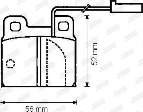 Jurid 571861J - Гальмівні колодки, дискові гальма autozip.com.ua