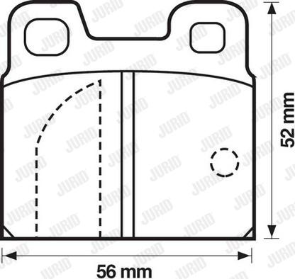 Jurid 571804J - Гальмівні колодки, дискові гальма autozip.com.ua