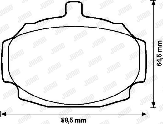 Jurid 571801J - Гальмівні колодки, дискові гальма autozip.com.ua