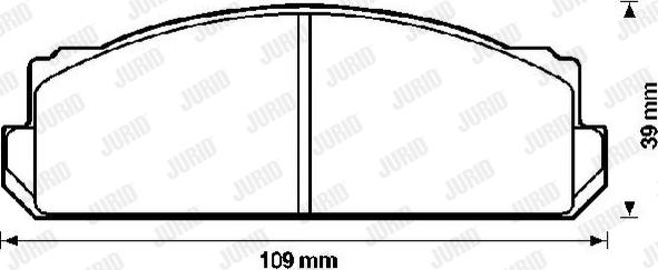 Jurid 571810J - Гальмівні колодки, дискові гальма autozip.com.ua