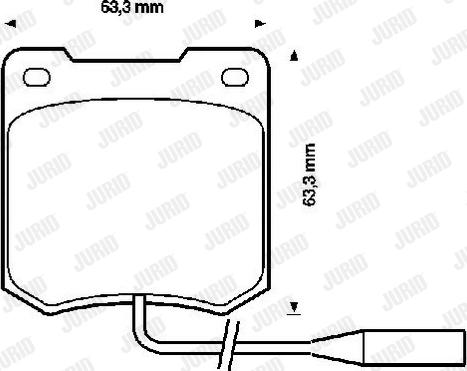 Jurid 571817J - Гальмівні колодки, дискові гальма autozip.com.ua