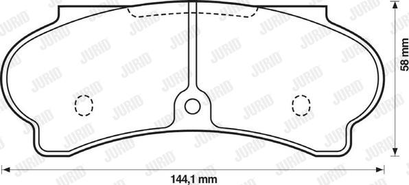 Jurid 571340J - Гальмівні колодки, дискові гальма autozip.com.ua