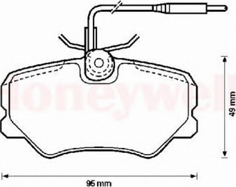 Jurid 571359JAS - Гальмівні колодки, дискові гальма autozip.com.ua