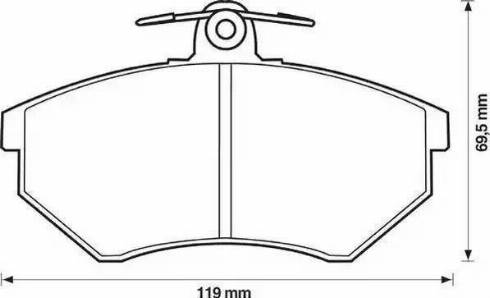 RIDER RD.3323.DB1044 - Колодка торм. диск. VW CADDY 95-04. CHERY AMULET передн. RIDER autozip.com.ua