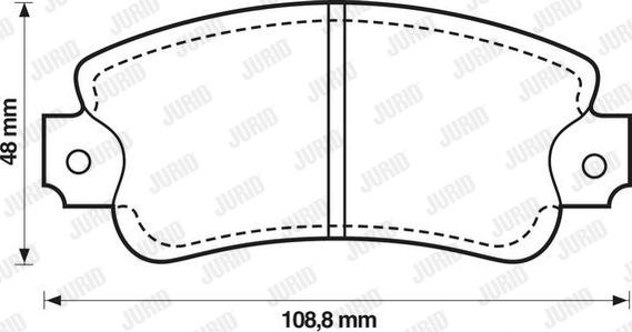 Jurid 571307J - Гальмівні колодки, дискові гальма autozip.com.ua