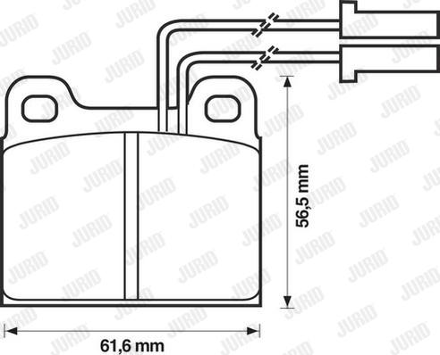 Jurid 571384J - Гальмівні колодки, дискові гальма autozip.com.ua