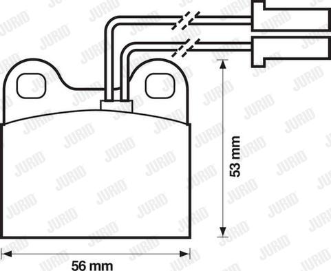 Jurid 571385J - Гальмівні колодки, дискові гальма autozip.com.ua