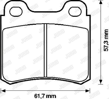 Jurid 571388J - Гальмівні колодки, дискові гальма autozip.com.ua