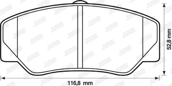 Jurid 571336J - Гальмівні колодки, дискові гальма autozip.com.ua