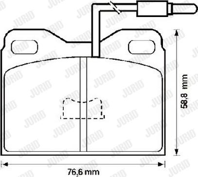 Jurid 571322J - Гальмівні колодки, дискові гальма autozip.com.ua